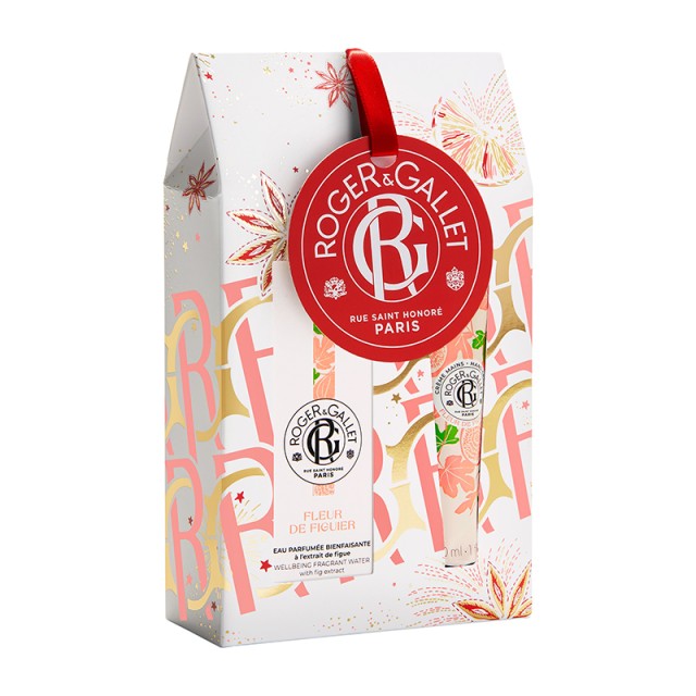 ROGER&GALLET -  Fleur de Figuier Eau Parfumée Bienfaisante Εορταστικό Set Άρωμα (30ml)& Κρέμα Χεριών (30ml)