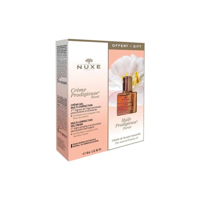 NUXE - Crème Prodigieuse Boost Multi-Correction Day Gel Cream (40ml)   Huile Prodigieuse Floral (10ml)