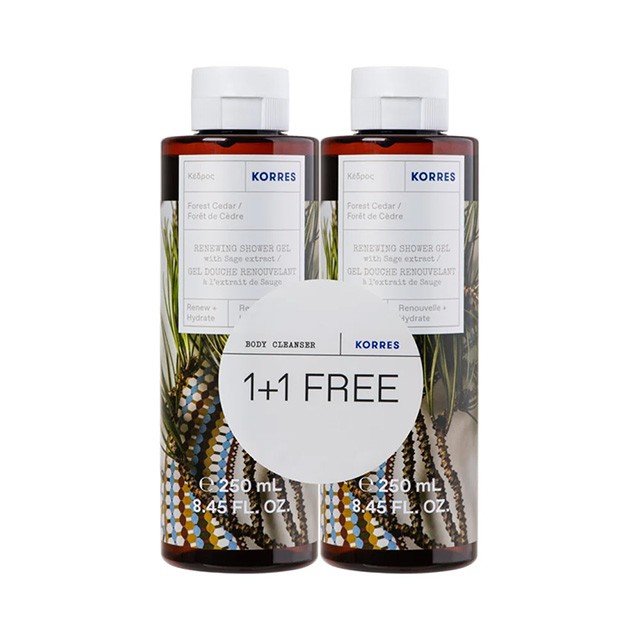 KORRES - Renewing Body Forest Cedar (1+1 ΔΩΡΟ) | 2x250ml