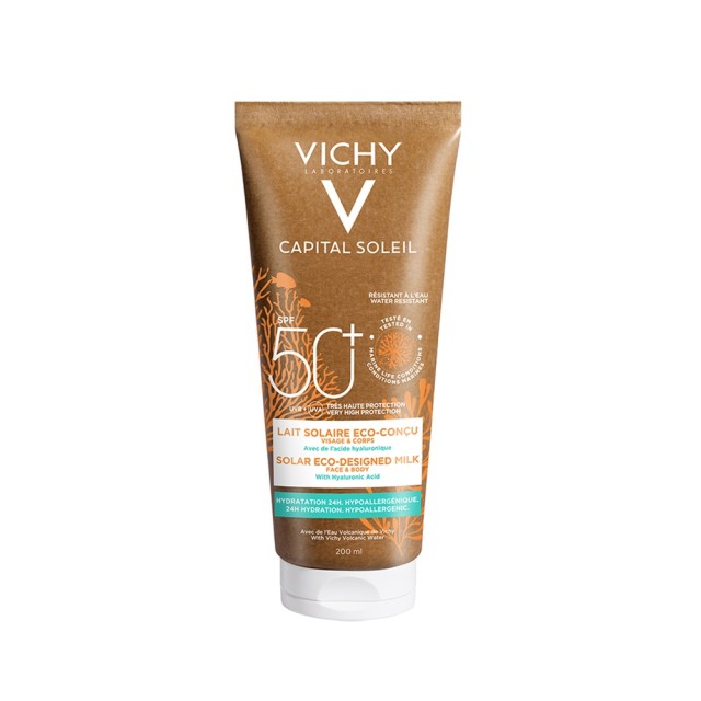 VICHY - Capital Soleil Beach Eco Designed Milk Face   Body SPF50+ | 200ml