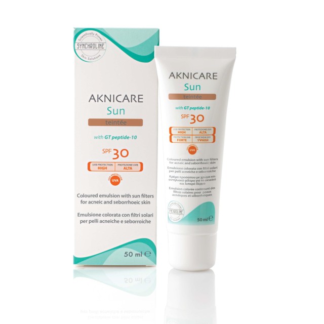 SYNCHROLINE - Aknicare Sun Teintee SPF30 | 50ml