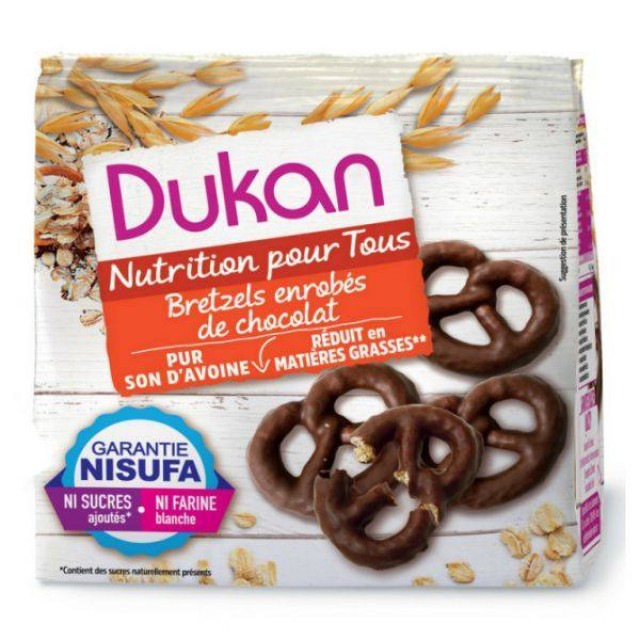 Dukan Expert Pretzels Βρώμης με Επικάλυψη Σοκολάτας, 100gr