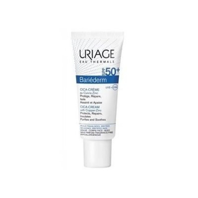 URIAGE - Bariederm SPF50+ Cica-Cream with Cu-Zn | 40ml