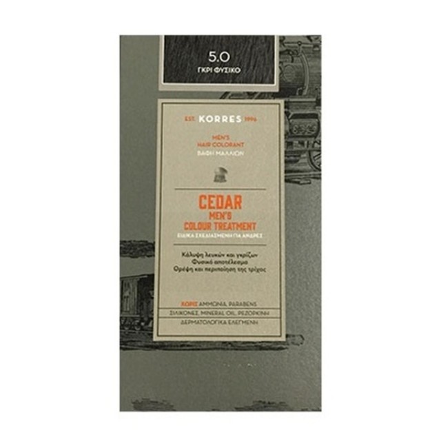 KORRES - Cedar Mens Colour Treatment 5.0 Γκρί Φυσικό | 40ml