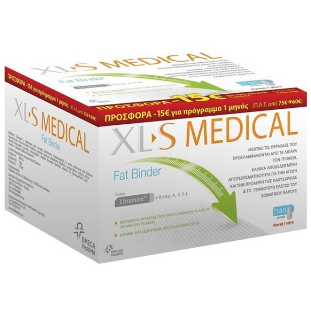 XL-S MEDICAL - Medical Fat Binder | 180 tabs