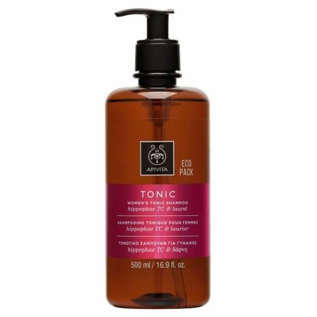 APIVITA - EcoPack Womens Tonic Τονωτικό Σαμπουάν με Ιπποφαές   Δάφνη | 500ml