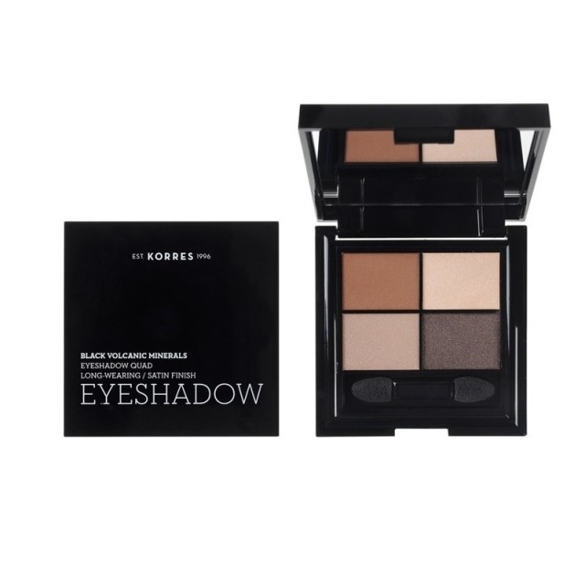 KORRES - Black Volcanic Minerals Eyeshadow Quad The Bare Nudes | 5gr