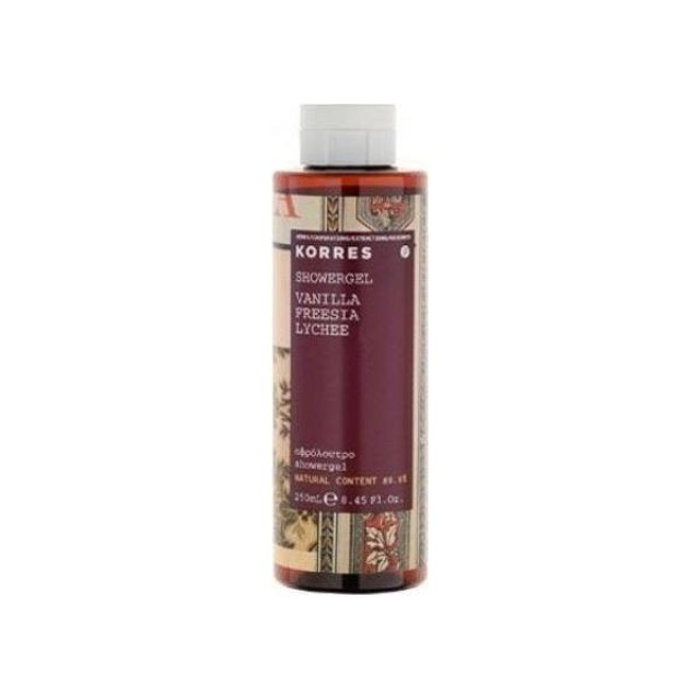 KORRES Αφρόλουτρο Vanilla, Freesia, Lychee 250ml