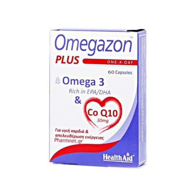 HEALTH AID - Omegazon PLUS (Ω3   CoQ10) | 60 caps