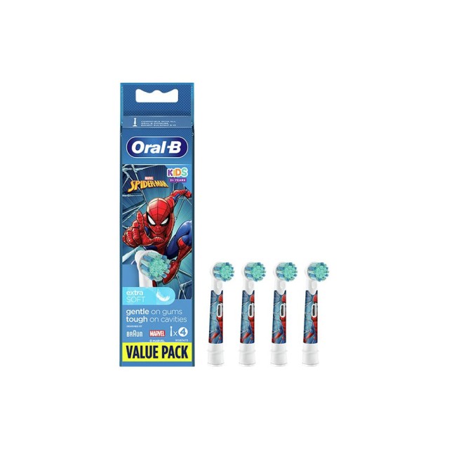 ORAL-B - Spiderman Ανταλλακτικές Κεφαλές | 4τμχ