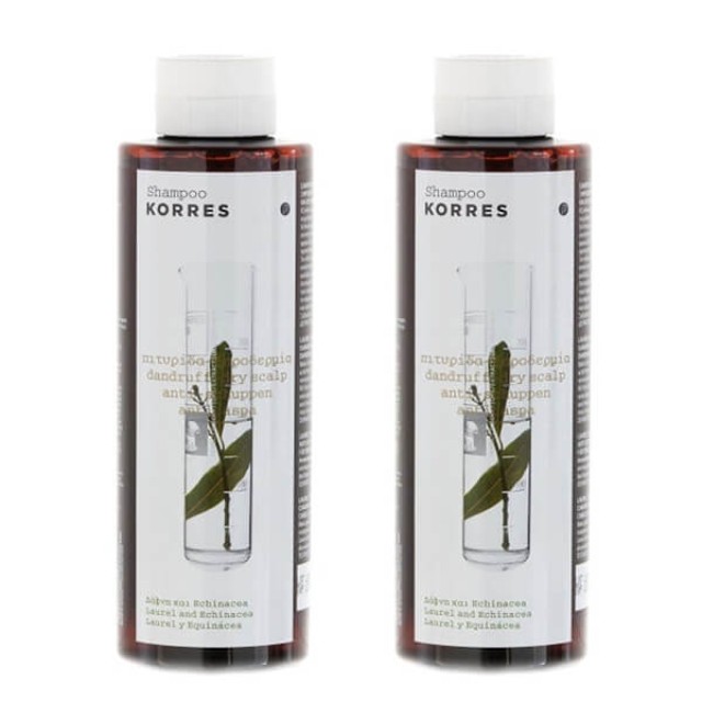 KORRES -  Σαμπουάν με Δάφνη   Echinacea (1+1) ΔΩΡΟ | 2x250ml