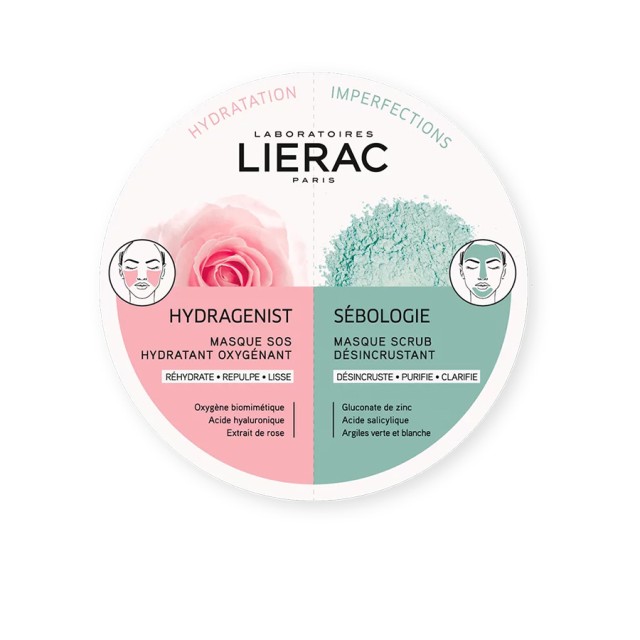 LIERAC - Hydragenist and Sebologie Duo Masks | 2x6ml