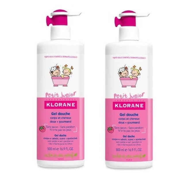 KLORANE - Petit Junior Shower Gel Framboise | 2 x 500ml