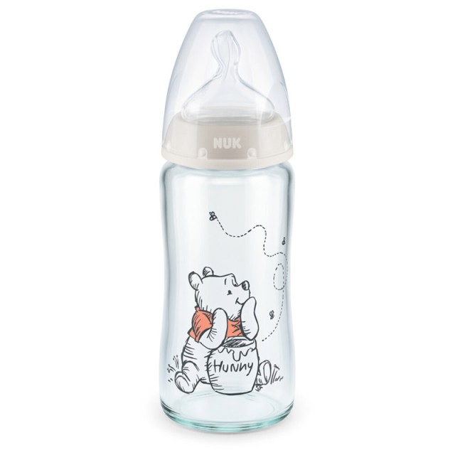 NUK - Disney Winnie the Pooh First Choice Plus 0-6m Glass (10.528.199) | 240ml