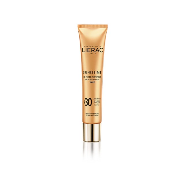 LIERAC - Sunissime BB Fluide Protective Anti-Aging Golden Face   Decollete SPF30 | 40ml